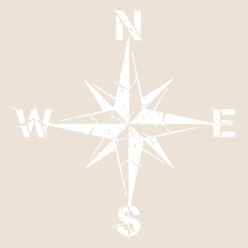 Compass Wind Rose Grunge Vintage Vector