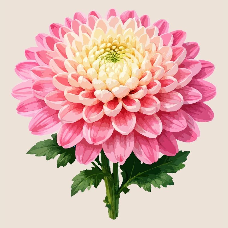 Pink Chrysanthemum Bloom