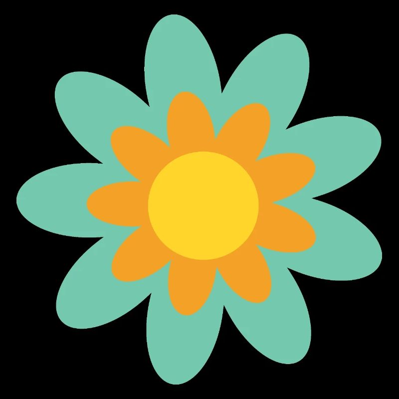 70s Flower Pattern Hippie Gift