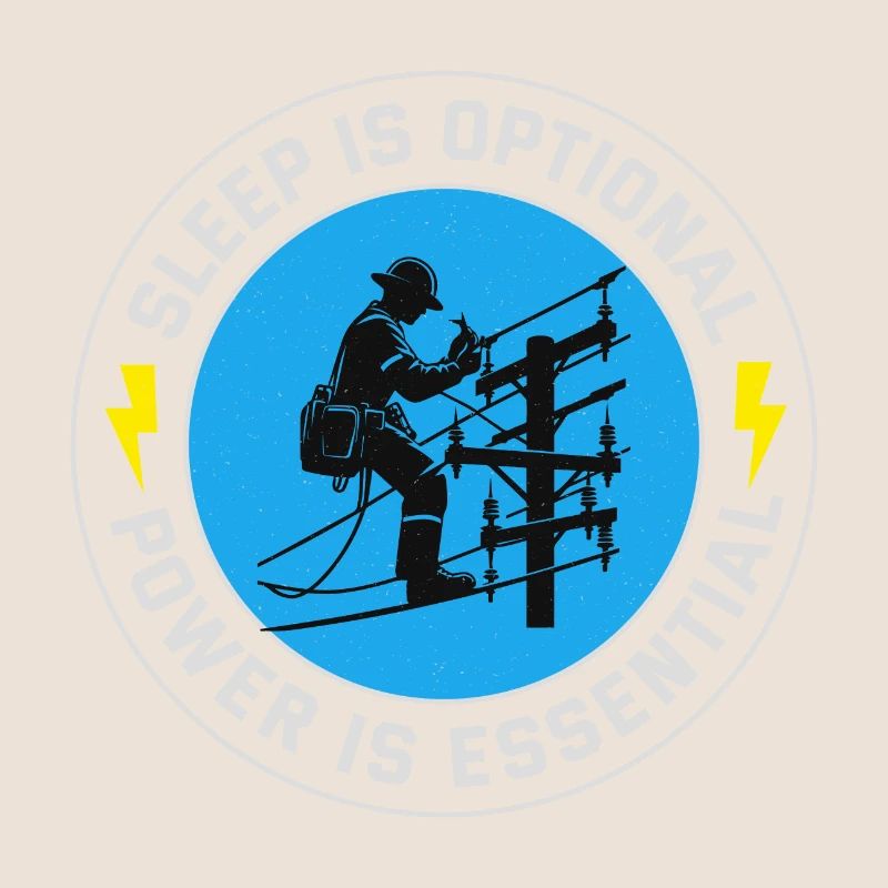 Lineman Power Essential Sleep Optional Dedication