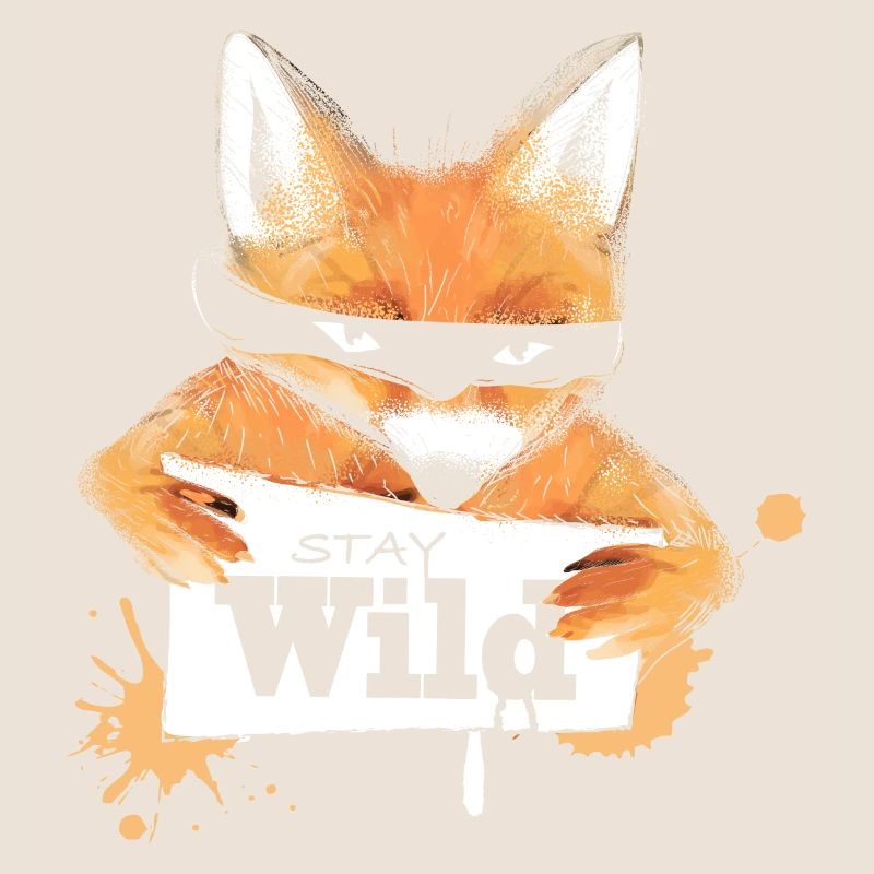 Fuchs mit einer Nachricht