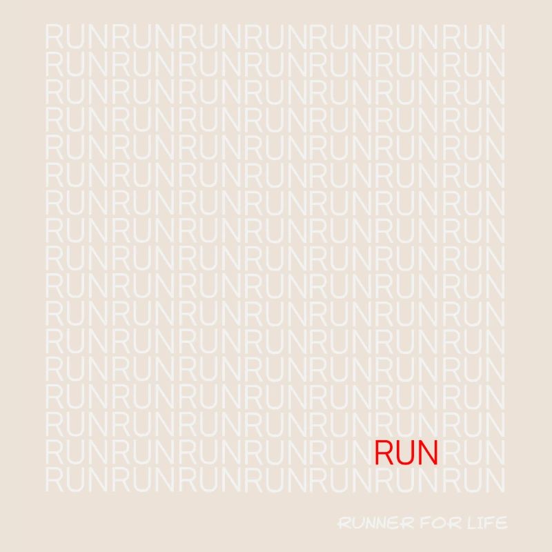 Run Run Run pattern with red accent