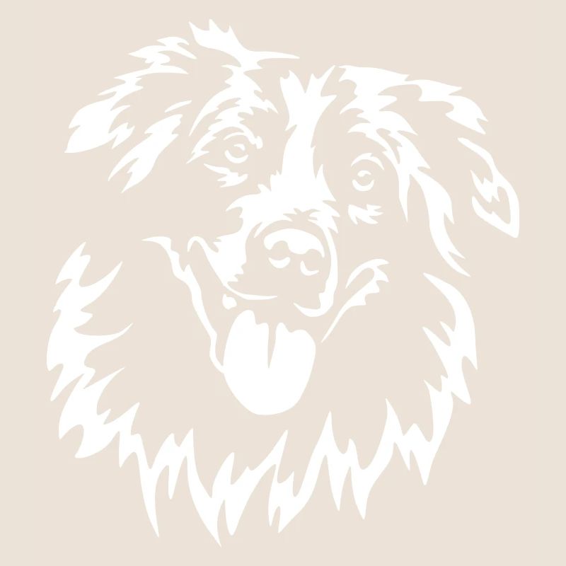 Australian Shepherd Kopf "Black Edition"