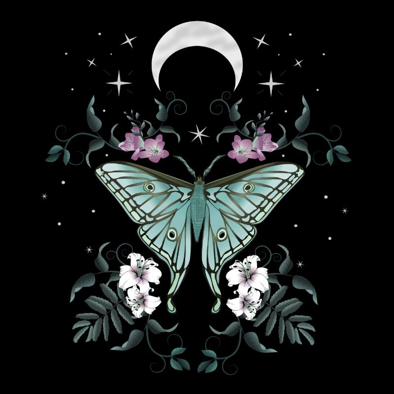 Butterfly green at night