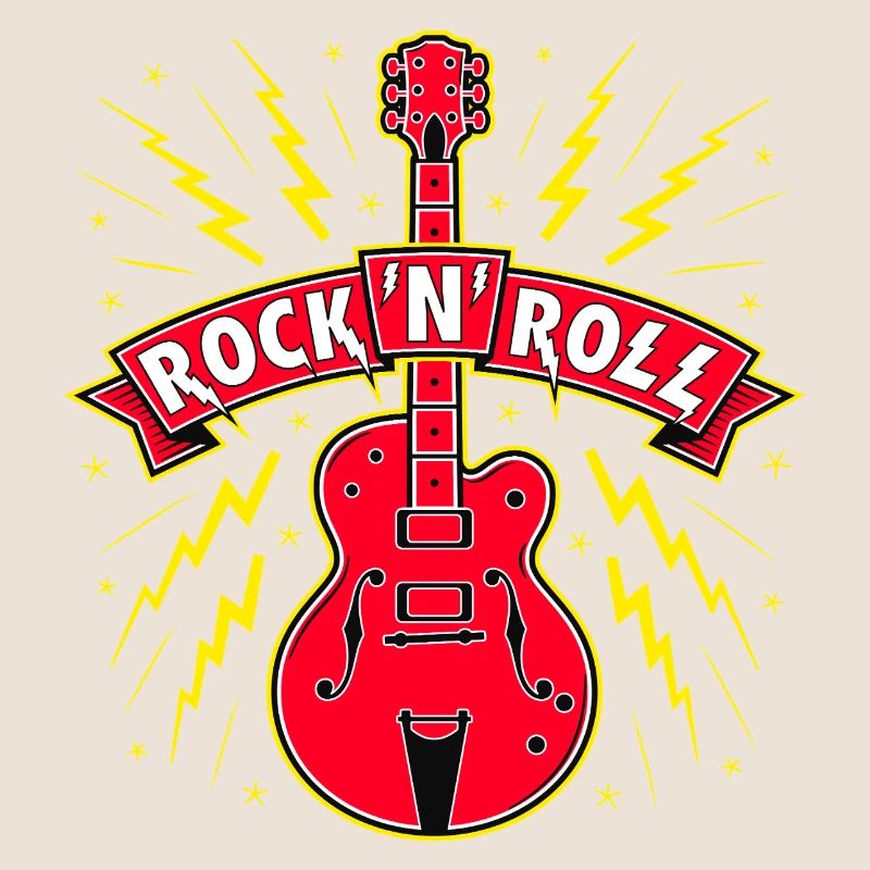 Guitar Rock 'N' Roll Banner