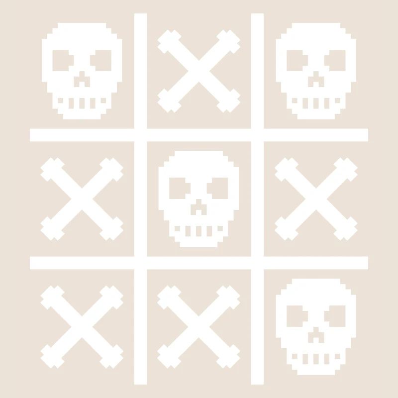 Pixel Skull and Bones Zero & Crosses