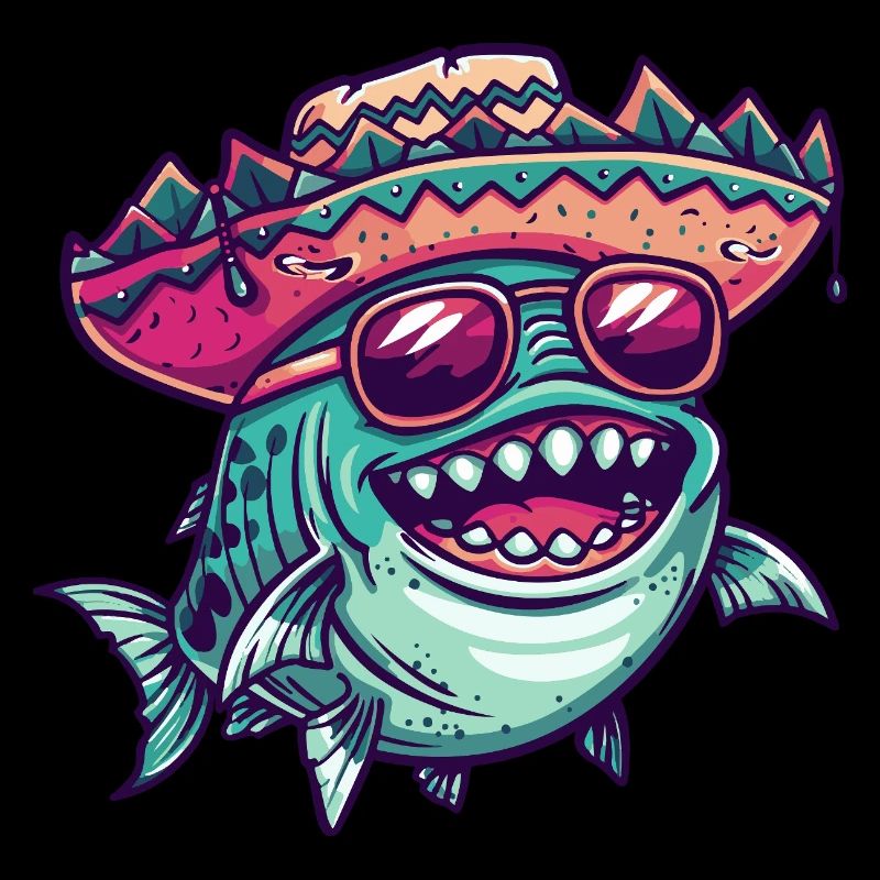 Piranha Fish Sombrero