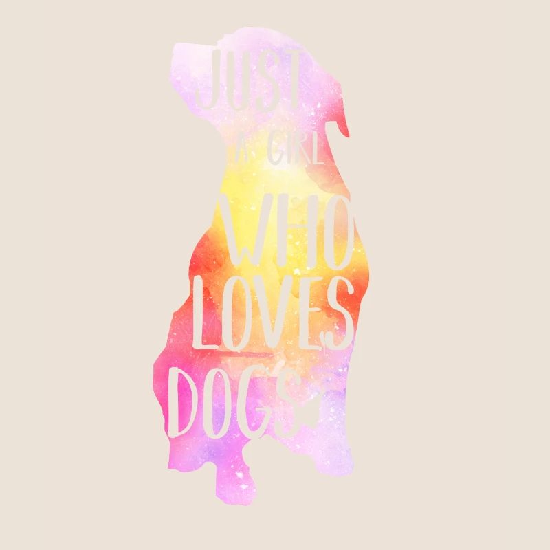 Ich bin ein Mädchen das Hunde liebt