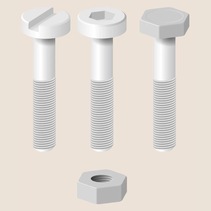 Screws and nuts
