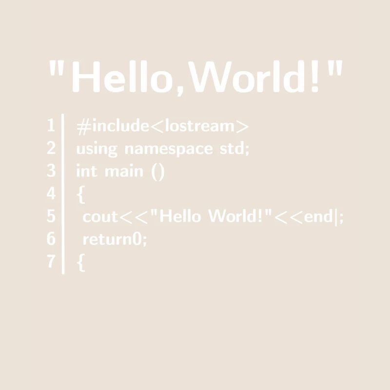 Hello World Program - Programmer T-Shirt