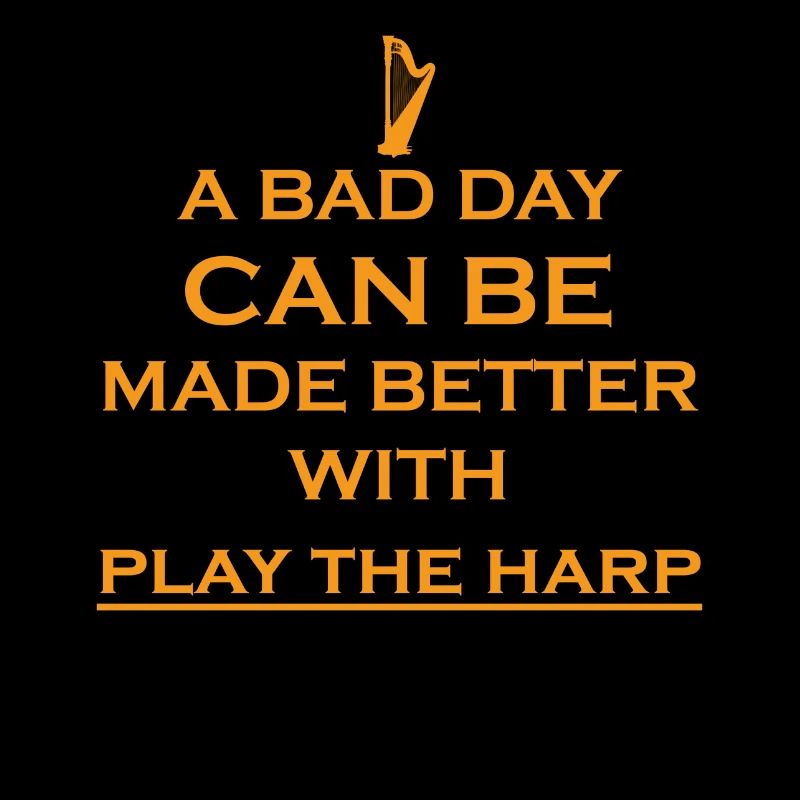 geschenk bad day better harfe harp
