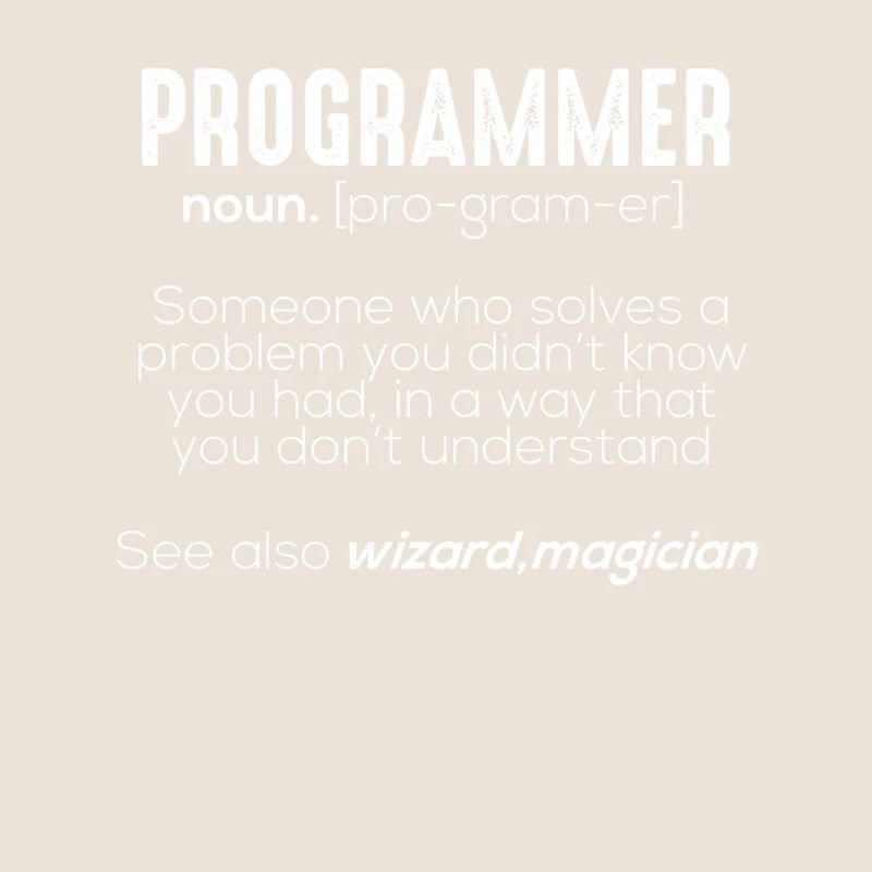 Signification drôle programmeur