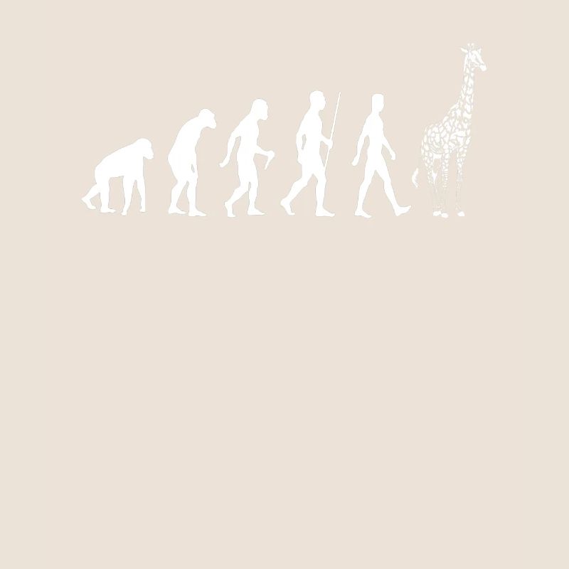 Giraffe Evolution Zoo Afrika Tierliebe Geschenk