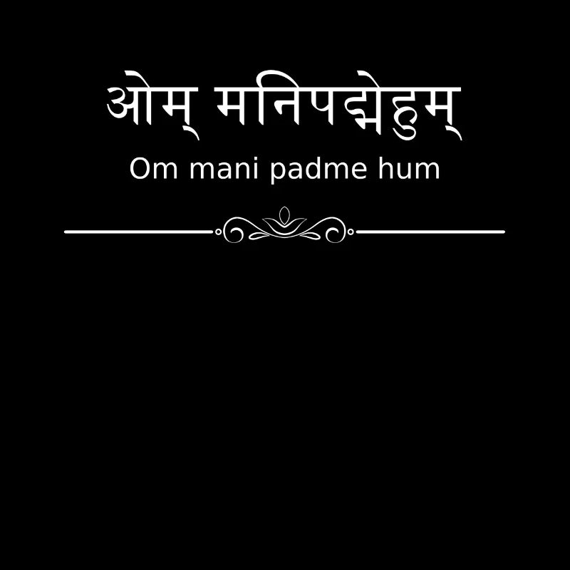 Om mani padme hum mantra