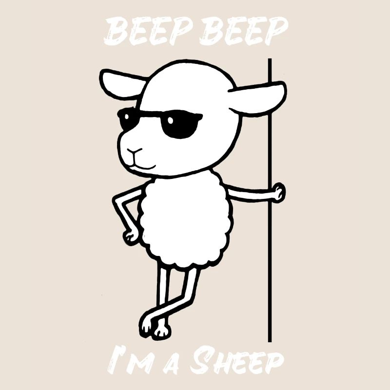 Schaf Beep Beep I m a Sheep Sonnenbrille Cool
