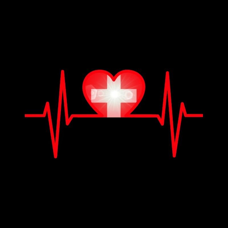 Schweiz Schweizer Herz Stolz 1.August Geschenk