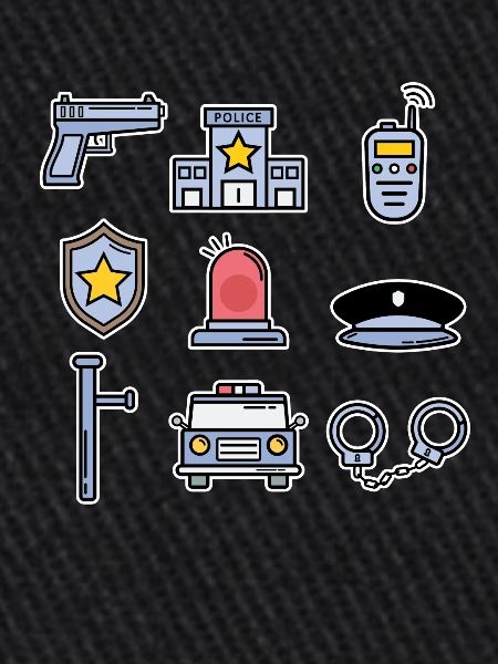 Police Collection Kids Policeman Cop Gift