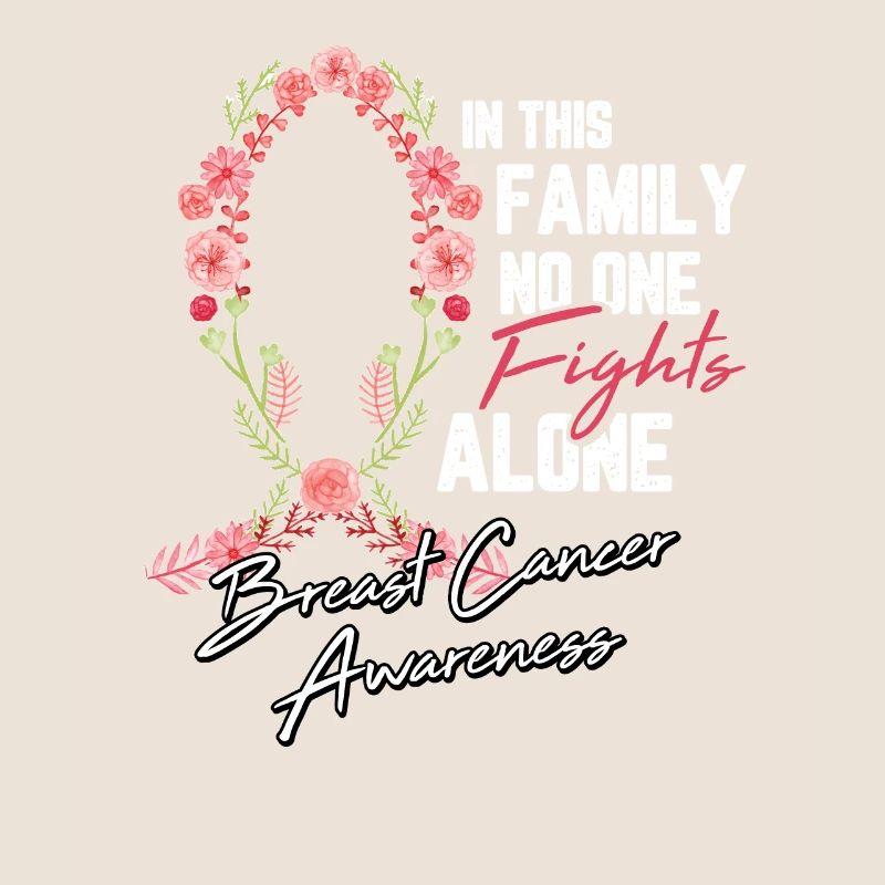 Cadeau de chimio de combat de fleur de ruban de cancer du sein