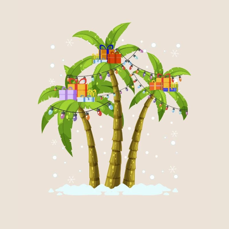 Decorated palms at Christmas? No problem!