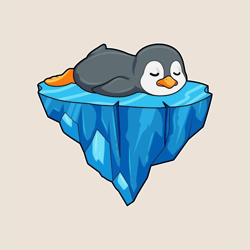 Pinguin auf Eisscholle