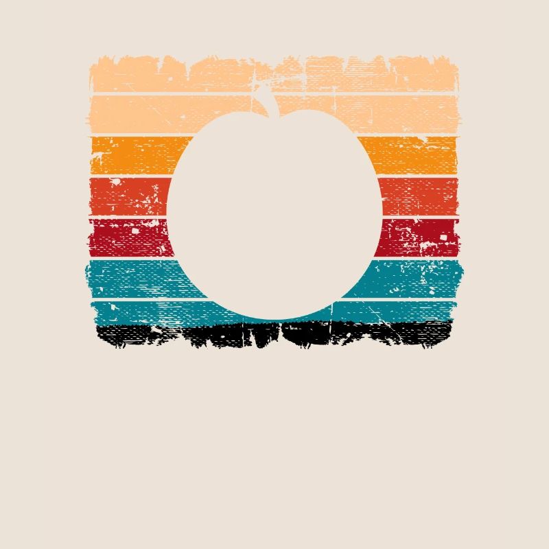 Apricot Fruit Lover Retro Veggie Diet Gift idea