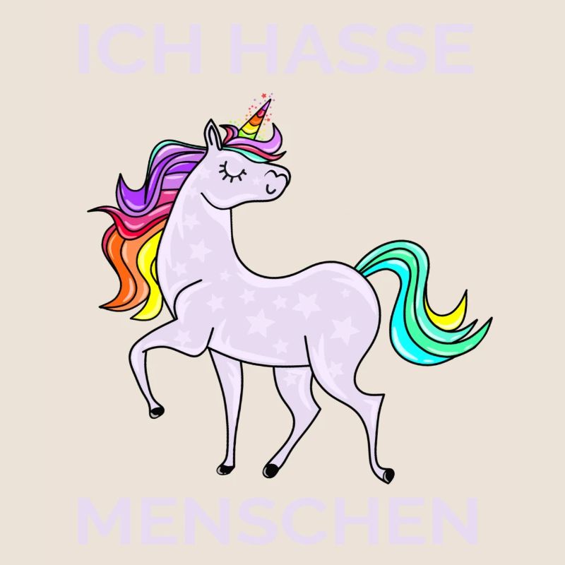 ICH HASSE MENSCHEN EINHORN