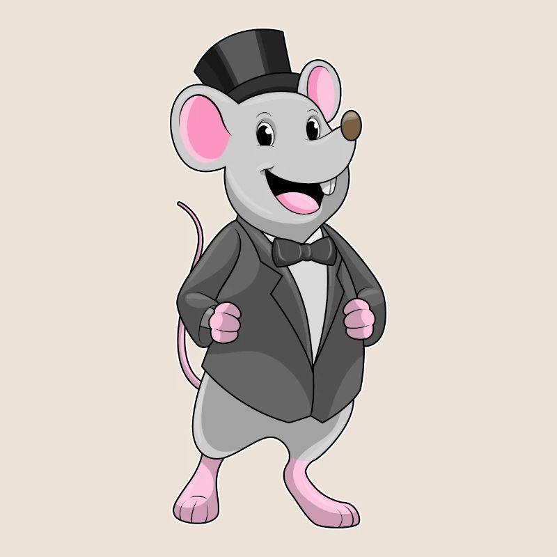 Souris comme palefrenier avec arc