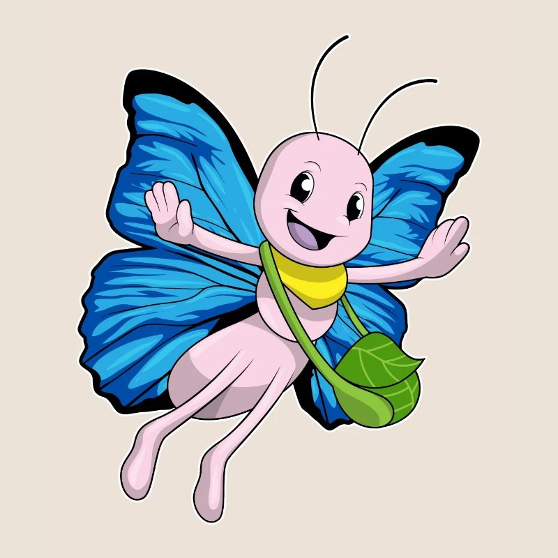 Papillon avec sac à main