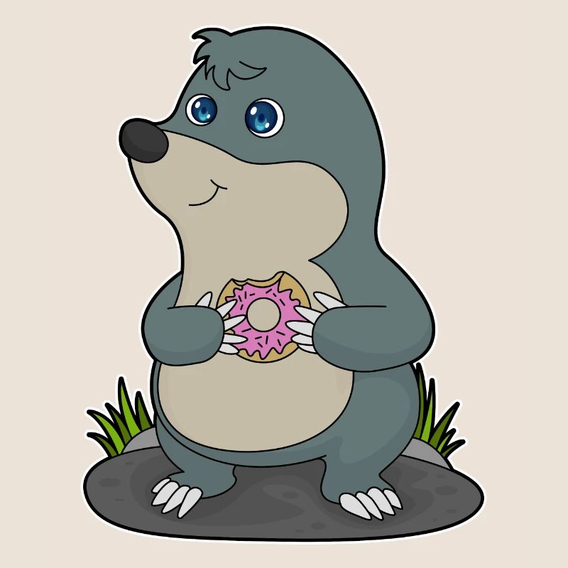 Mole with donut