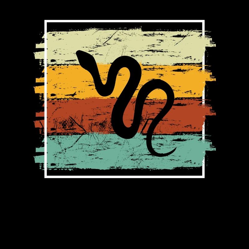 Snake Retro Reptile Python Idée cadeau