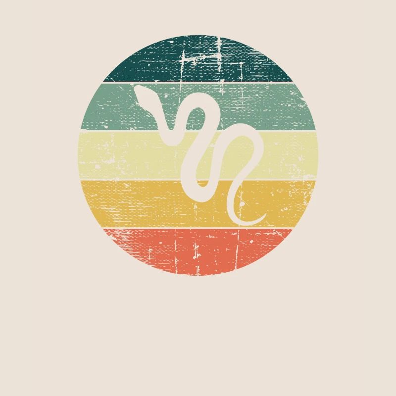 Snake Retro Reptile Python Idée cadeau