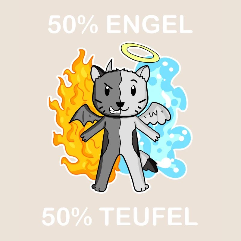 Katze Katzenrasse Devon Rex - Engel und Teufel