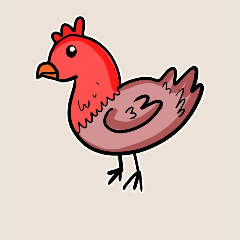 Bande dessinée de poulet