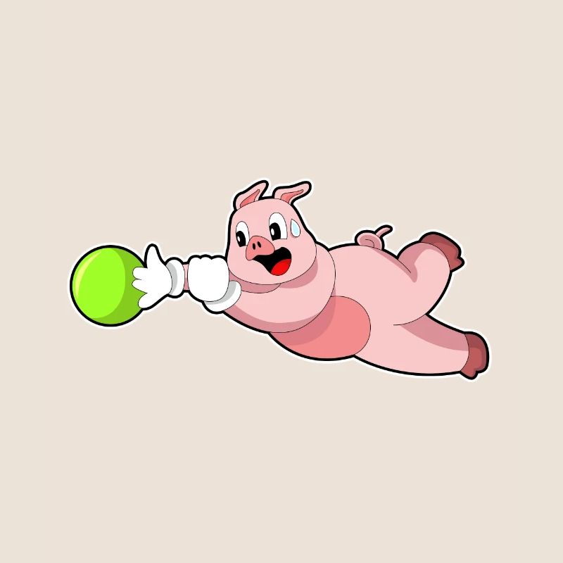 Boule de bowling de cochon