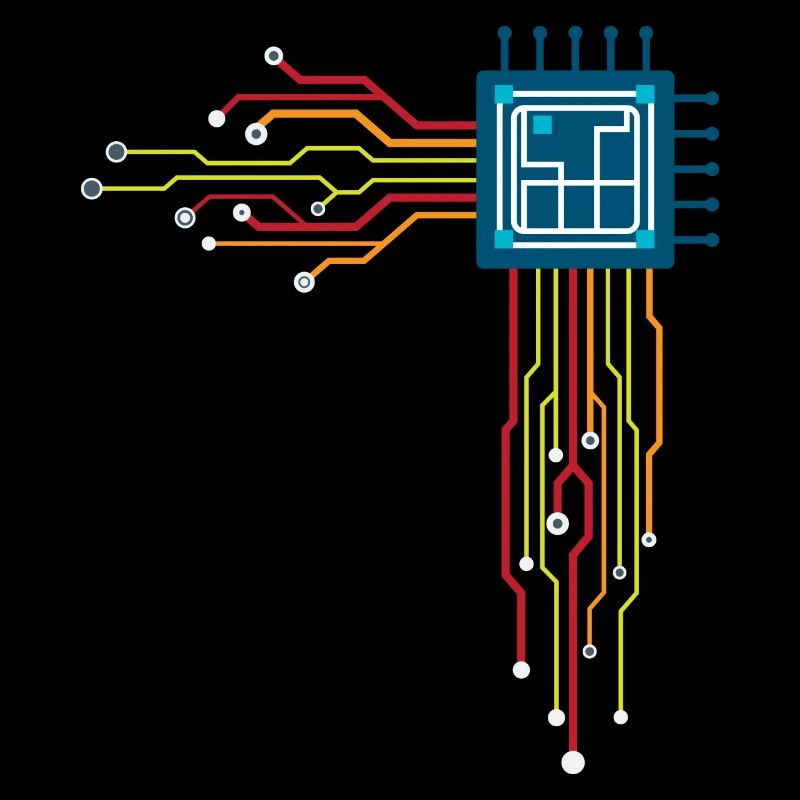 Computer chip - Creative illustration