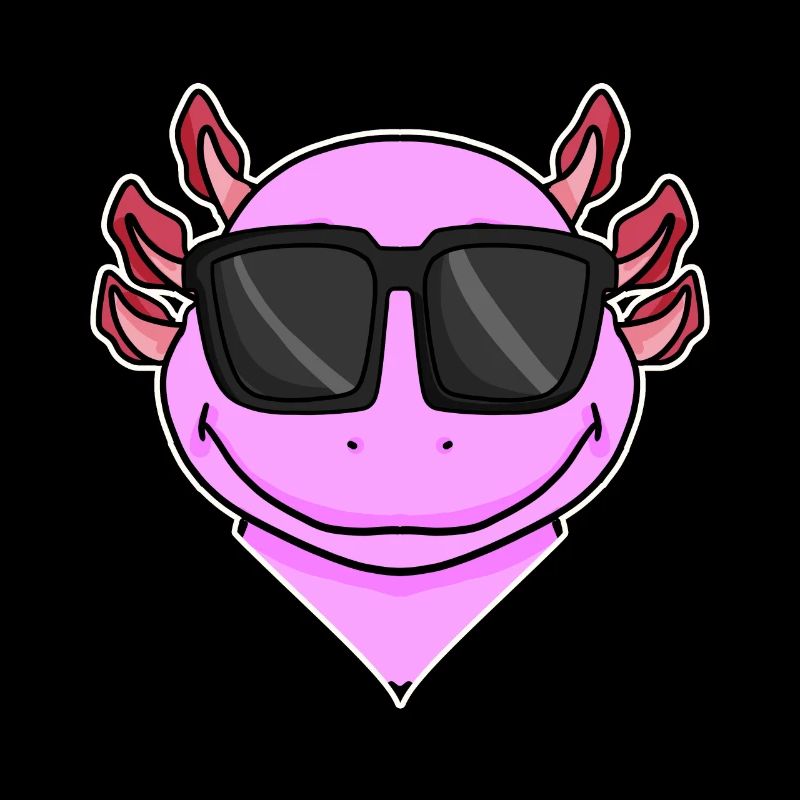 Axolotl with sunglasses