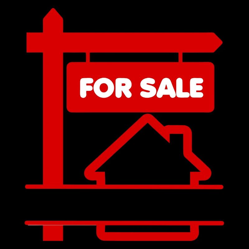 Panneau de logo rouge à vendre