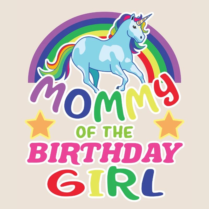 Mama des Geburtstagskindes Einhorns Geburtstag