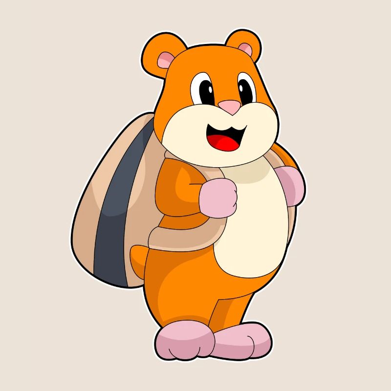 Hamster Student Backpack School