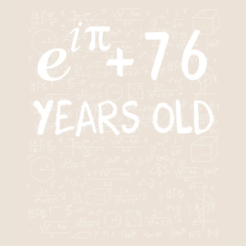 75th birthday 75 years Euler Identity math gift