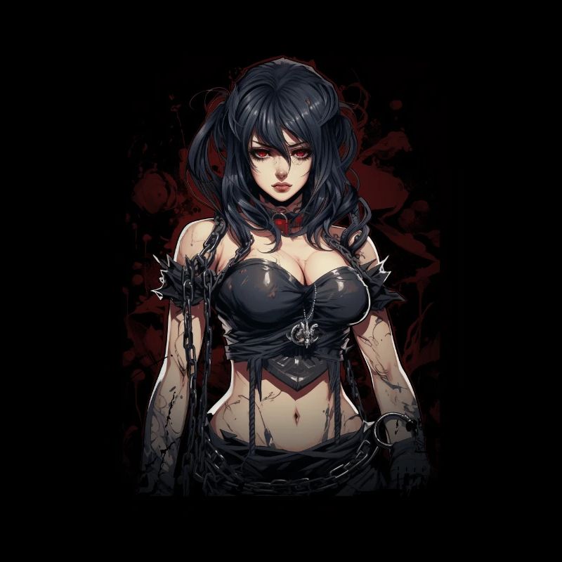 Fittes Gothic Mädchen