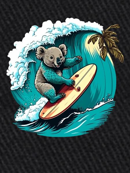 Koala s’amuse à surfer