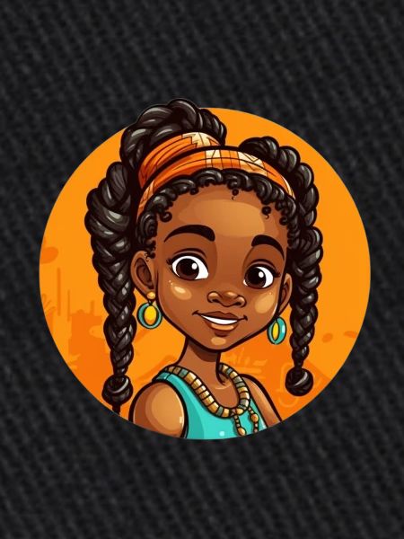 Illustration élégante d’afro-héroïne