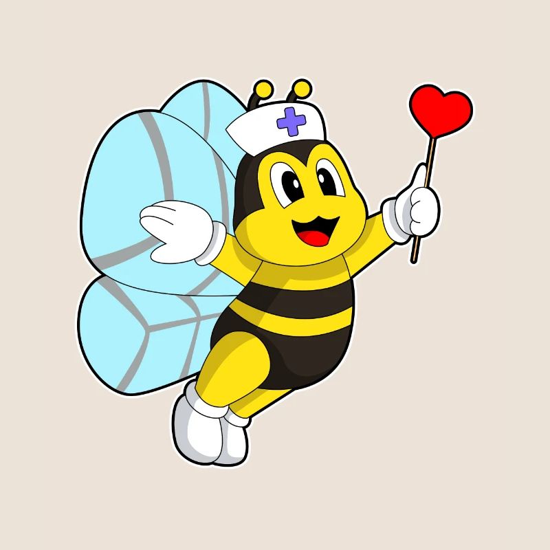 Bee Nurse Heart
