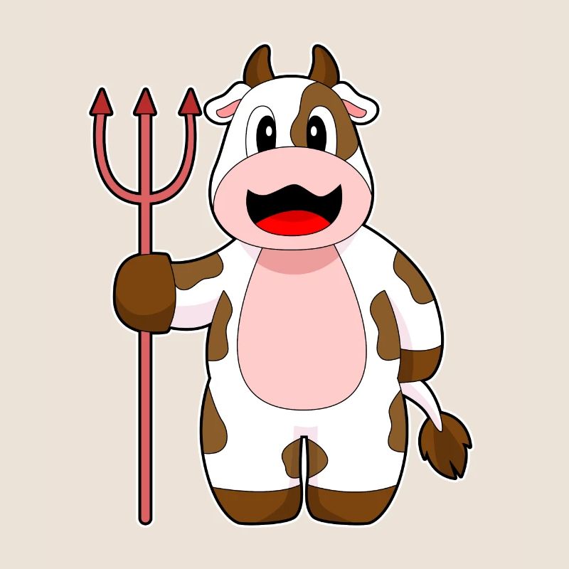 Vache Halloween Devil Trident