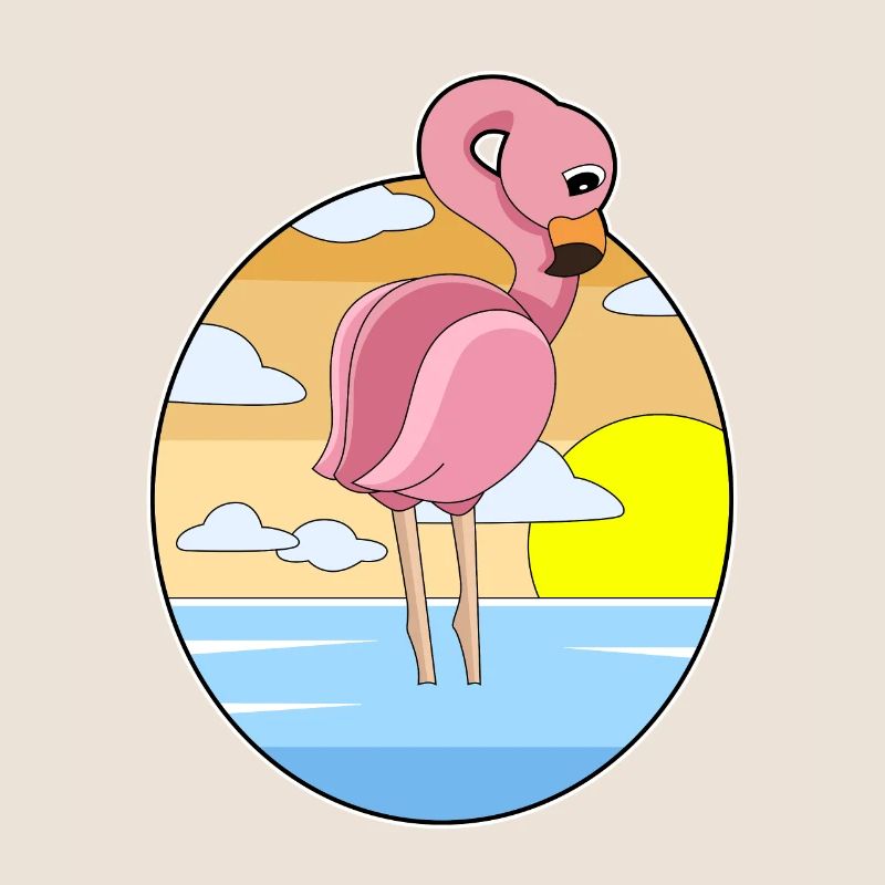Flamingo Sunset