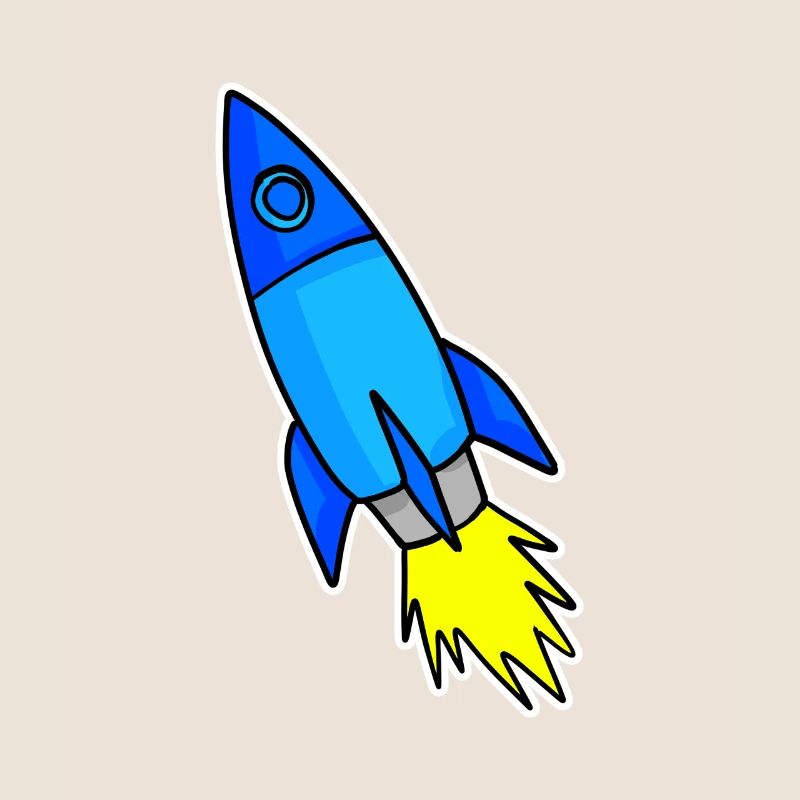 Fusée bleue