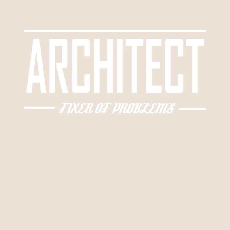 Je suis un architecte étudiants en architecture vintage