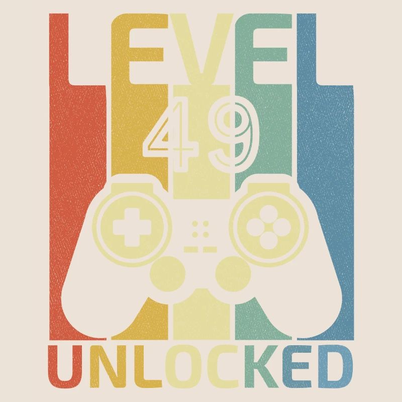 Level 49 freigeschaltet Lustiger Videospieler 48. Geburtstag