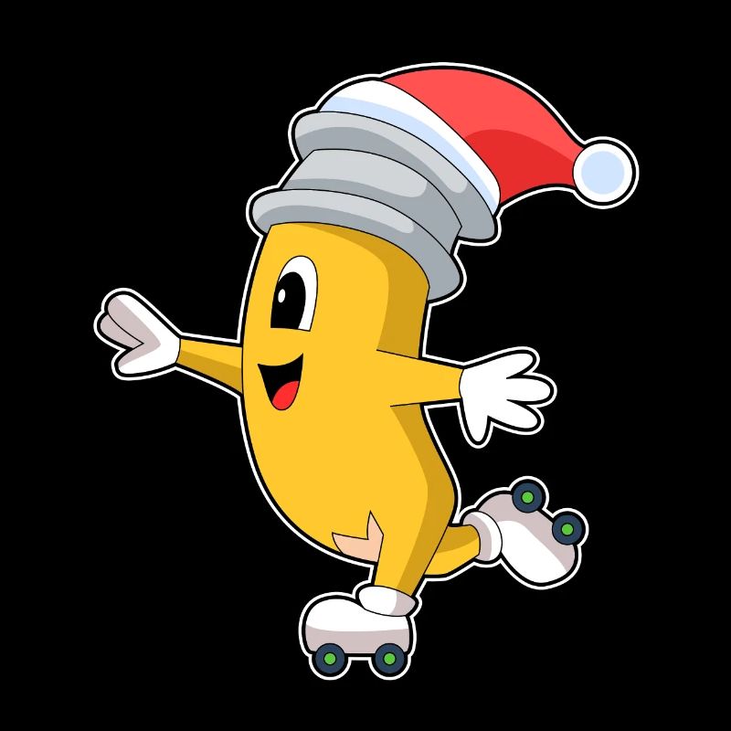 Pencil Christmas Inline skating
